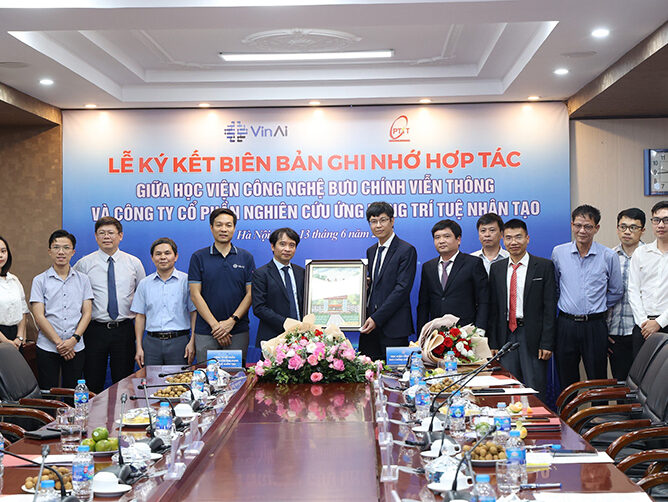 PTIT và VinAI ký Biên bản ghi nhớ hợp tác về đào tạo và xây dựng nguồn nhân lực chất lượng cao trong lĩnh vực Trí tuệ nhân tạo
