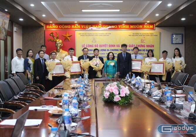 Học viện Công nghệ Bưu chính Viễn thông có thêm 4 ngành đạt kiểm định chất lượng