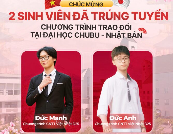 Sinh viên chương trình Kỹ sư Công nghệ thông tin Việt – Nhật tham gia trao đổi tại Đại học Chubu, Nhật Bản