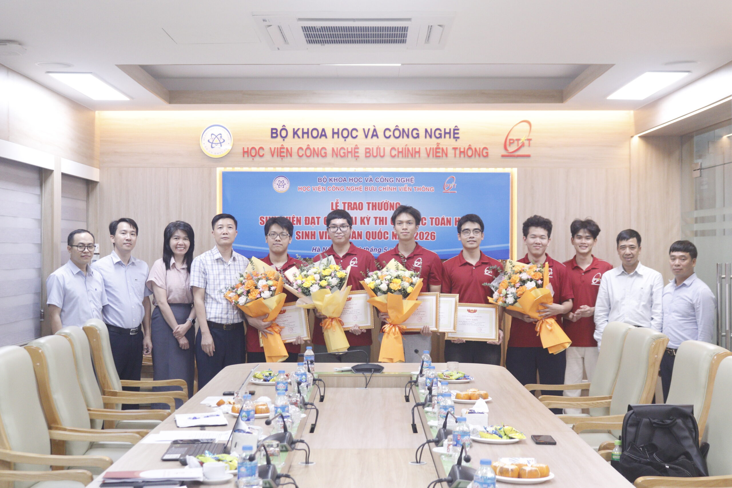 PTIT trao thưởng đội tuyển Olympic Toán đạt nhiều thành tích ấn tượng