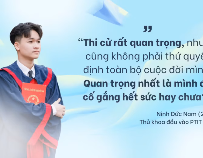 Thủ khoa PTIT chia sẻ điều quan trọng nhất trước kỳ thi THPT: “Đừng để áp lực làm rối những gì mình đã học”